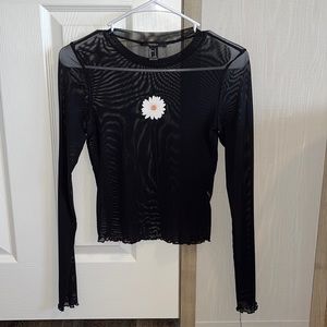 See through long sleeve small shirt . From forever 21